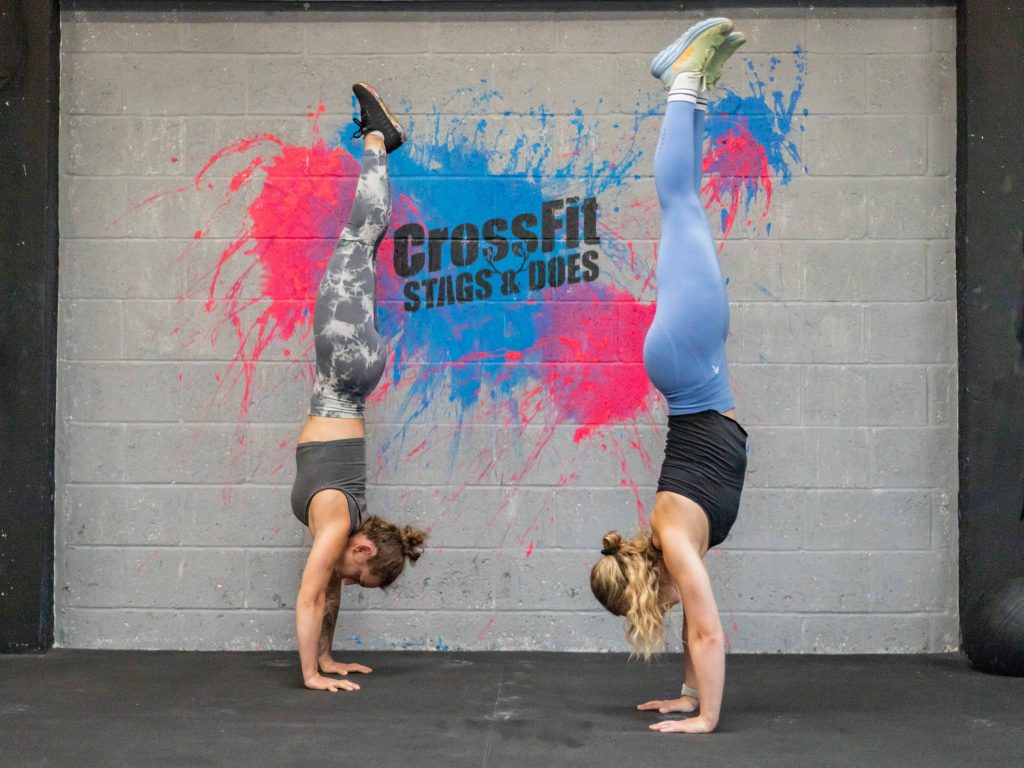 The and Charlotte handstand hold 